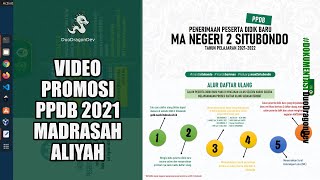 FREE DOWNLOAD TEMPLATE  VIDEO PROMOSI PPDB MADRASAH ALIYAH MA [upl. by Adimra]