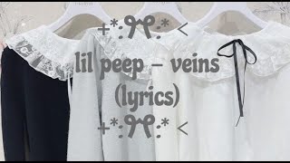 lil peep  veins lyrics [upl. by Reeves946]