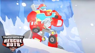 Transformers Rescue Bots  Sauvetage sur glace  Animations  Transformateurs Enfants [upl. by Yraillih]