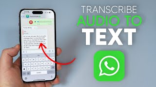 How To Transcribe Audio Messages into Text on WhatsApp in 30 Languages [upl. by Rodgiva]