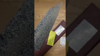 堺孝行 coreless VG10VG2無芯鋼大馬士革紋劍型三德刀 160mm米卡達黑柄 micarta [upl. by Mccreary]