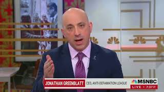 ADL CEO on MSNBC Tik Tok amplifies intensifies antisemitism and antiZionism [upl. by Okiek234]