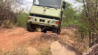 6x6 motorhome offroad in Motobo Zimbabwe [upl. by Gomer]