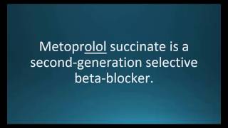 How to pronounce metoprolol succinate Toprol XL Memorizing Pharmacology Flashcard [upl. by Ordisi]