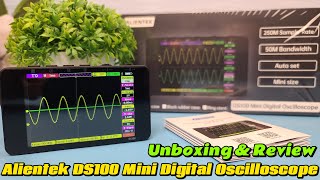 Alientek DS100 Mini Digital Oscilloscope Unboxing and Review [upl. by Griffy]