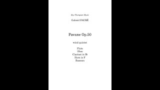 Fauré Pavane Op50 wind quintet [upl. by Skyla]