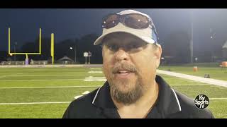 Lexington Christian Academy MS Football Coach Chad Adams on WIN vs Campbellsville [upl. by Enyrehtak]