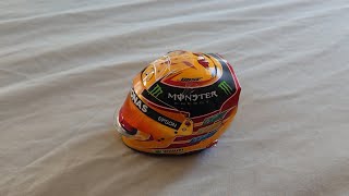 Lewis Hamilton 2017 15 Scale helmet review [upl. by Bannister146]