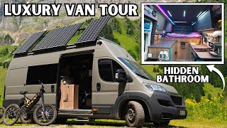 Inside the Most FUTURISTIC Campervan  DIY Van Tour [upl. by Eldreda]