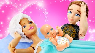 Barbie baby doll Barbie dolls amp Barbie family routines  Videos for kids [upl. by Aivlis849]