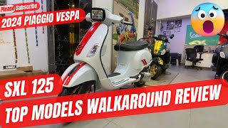 Vespa SXL 125  Detailed Walkaround Review  Premium Scooter Segment  जानिए सब कुछ DkMotoWheels [upl. by Ameehsat88]