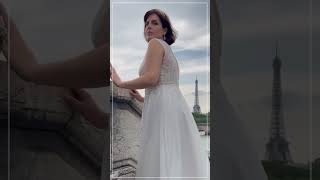 Curvy Bride in Paris in einem wunderschönen Brautkleid der Agnes Bridal Dream 2025 Kollektion [upl. by Atinel290]