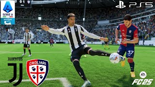 FC 25  JUVENTUS VS CAGLIARI  CALCIO SERIE A TIM 2425  ULTRA REALISM 4K PS5  ALLIANZ STADIUM [upl. by Jonis]