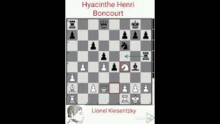 Lionel Kieseritzky vs Hyacinthe Henri Boncourt year 1839 [upl. by Noraj]