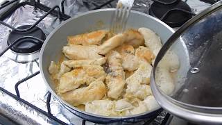 FILÉ DE FRANGO AO MOLHO BRANCO  RECEITAS DA CRIS [upl. by Chantal]