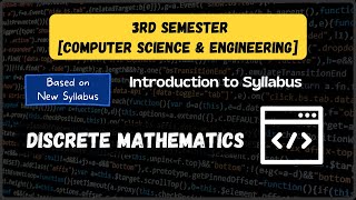 Discrete MathematicsSyllabus Introduction  3rd Sem CSE  SBTE Bihar Polyetechnic [upl. by Anadal]