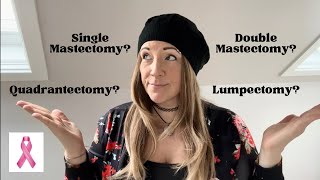 Breast Cancer Surgery Options  Invasive Ductal Carcinoma  DCIS  Vlog  Which Type Did I Choose [upl. by Hafinah]