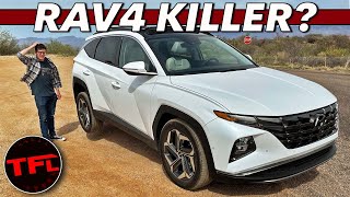 Does The AllNew Hyundai Tucson Hybrid Have What It Takes To BEAT The Toyota RAV4 [upl. by Korenblat]