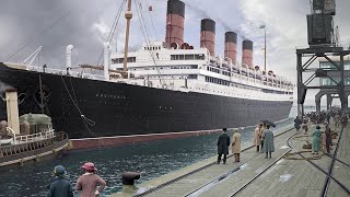 RMS Aquitania in Colour [upl. by Eletnahs469]