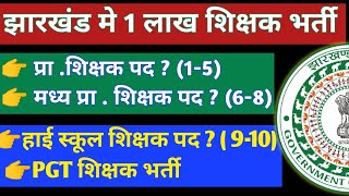 Jharkhand Upcoming Teacher Recruitment Jharkhand Upcoming Primary teacher Vacancy 🔥🔥 [upl. by Savannah]