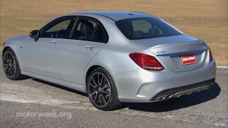 MotorWeek  Track Test 2016 MercedesBenz C450 AMG [upl. by Dnomra]