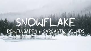 Snowflake  Powfu Jaden amp Sarcastic Sounds lyrics  quotFalling like a snowflakequot song [upl. by Myrlene]