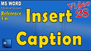 Insert Caption in MS Word – How to insert a text caption in an image table and equation [upl. by Gleeson682]