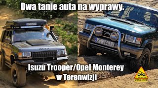 Dwa tanie auta na wyprawy Isuzu TrooperOpel Monterey w Terenwizji [upl. by Ailito]