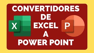 COMO CONVERTIR UN ARCHIVO EXCEL A POWER POINT [upl. by Rory837]