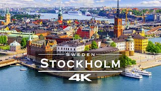 Stockholm  Sweden 🇸🇪  by drone 4K [upl. by Siuqcram]