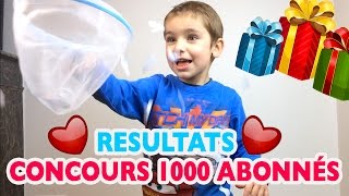 ♡ RESULTAT CONCOURS 1000 ABONNÉS ♡ 🎁🎁🎁🎁🎁 Jouets amp Surprises [upl. by Oirotciv]