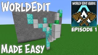 Minecraft WorldEdit Guide  Minecraft Novice to Minecraft Pro  Ep01 [upl. by Mongeau]