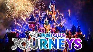 New Wondrous Journey Fireworks Front Disneyland Castle View  Nightime Spectacular Disney 100th [upl. by Jodee]