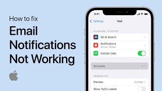 How To Fix Email Notifications Not Working on iPhone  Easy Guide [upl. by Nnaid863]