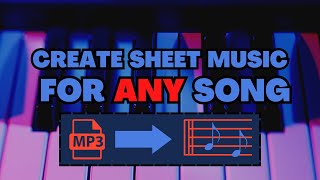 Get SHEET MUSIC for ANY SONG  QUICK TUTORIAL [upl. by Prud]