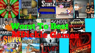 My top Worst To Best Mdickie Games from 20112017 all the mobile games as of Janaury 2018 [upl. by Auop]