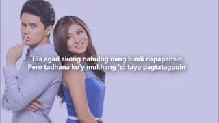 Nadine Lustre and James Reid  Hanaphanap Lyrics JADINE [upl. by Nnylrebma699]