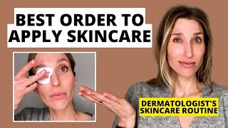 Dermatologist Shares the Best Order to Apply Your Skincare Products PM Skincare Routine [upl. by Nogas]