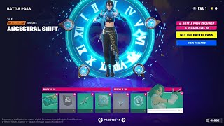 ANCESTRAL SHIFT Emote amp Ironic Era in Fortnite Chapter 4 Season 3 Battle Pass  Fortnite Season 3 [upl. by Naeloj]