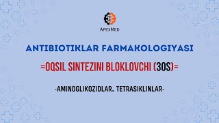 8AMINOGLIKOZIDLAR TETRASIKLINLAR Oqsil sintezini 30S bloklovchi antibiotiklar [upl. by Spiegelman]