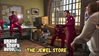 GTA V  The Jewel Store job  MISSION Gameplay  100 Gold Medal Guide [upl. by Ttennej]