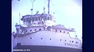 1974 Steamer Steelton Crashed Into Bridge 12 of Welland Canal [upl. by Lawrenson539]