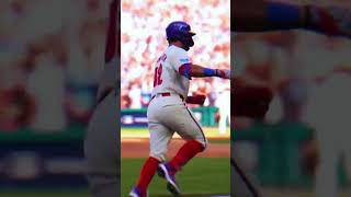 Kyle Schwarber hits his first homerun of the postseason shorts [upl. by Halbeib]