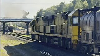 Aurizon ACD6050 and ACD6055 with Intermodal  Cameo by NSWGR 3265 and NSWDR 4916 [upl. by Adnerad]