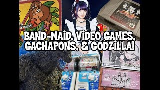 BandMaid Video Games Gachapons and Godzilla Japan Vlog Japan BandMaid Godzilla videogames [upl. by Aztinay]