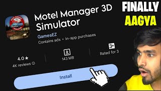 Finally Motel Manager Simulator Release In Mobile 📱  Motel Manager Simulator Mobile [upl. by Lumpkin]