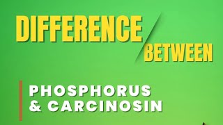 Understanding the difference between Phosphorus and Carcinosin by Dr Shardul Joshi [upl. by Hsur]