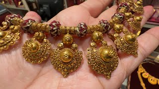 Tanishq 22k Latest Long Short Necklace Designs With PriceLong HaramGold NecklaceBangaloredeeya [upl. by Papke428]