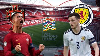 PORTUGAL x ESCÓCIA  UEFA NATIONS LEAGUE 2425 [upl. by Nirrok979]