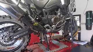 Honda Africa Twin rear shock removal The easy way [upl. by Nisen]